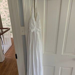 Free People White Halter Dress